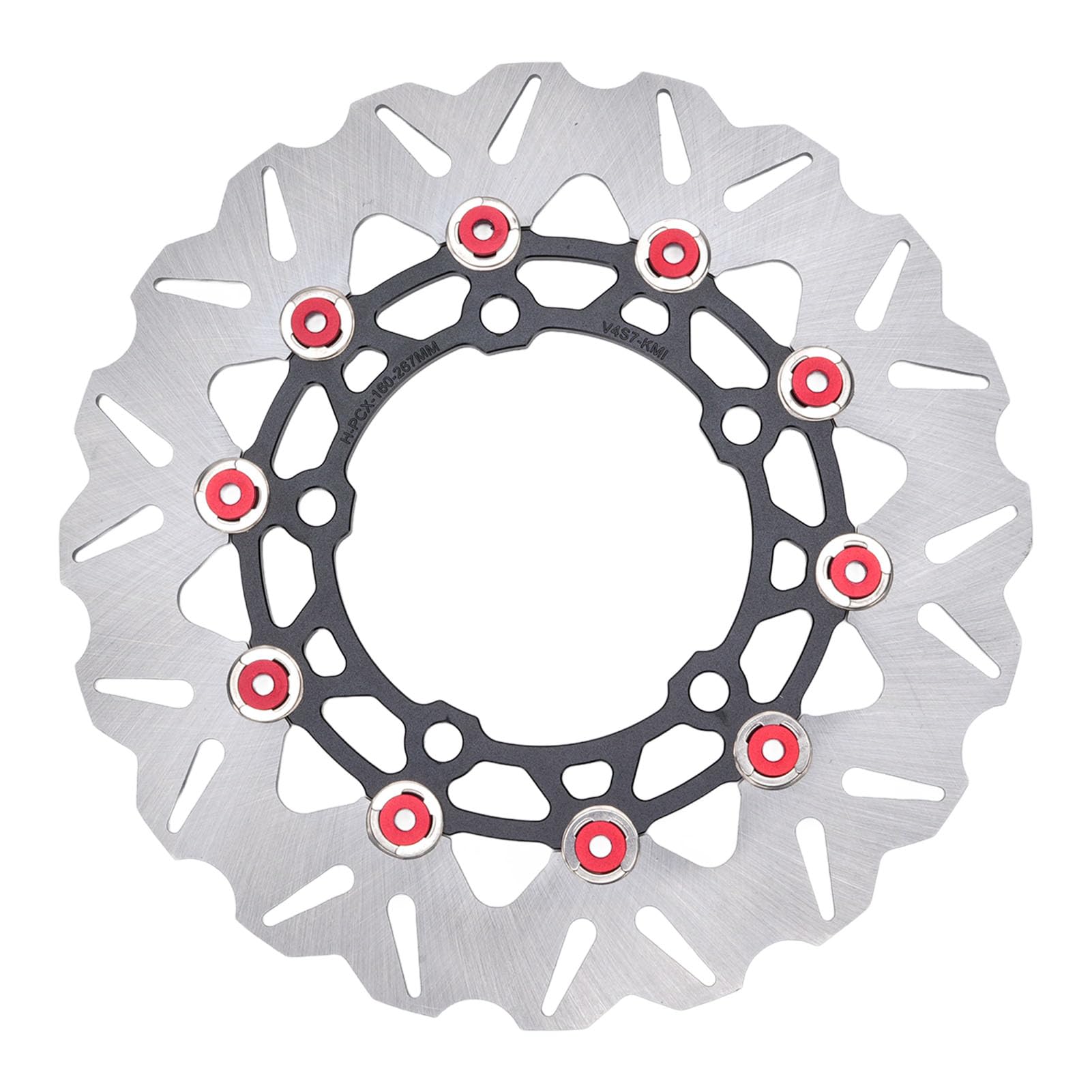 Rotor der Motorradbremsscheibe, Rottore der Vorderen Scheibenbremse Robuste Lichtstärke350 2017-2025 (Rot) von Lazmin112