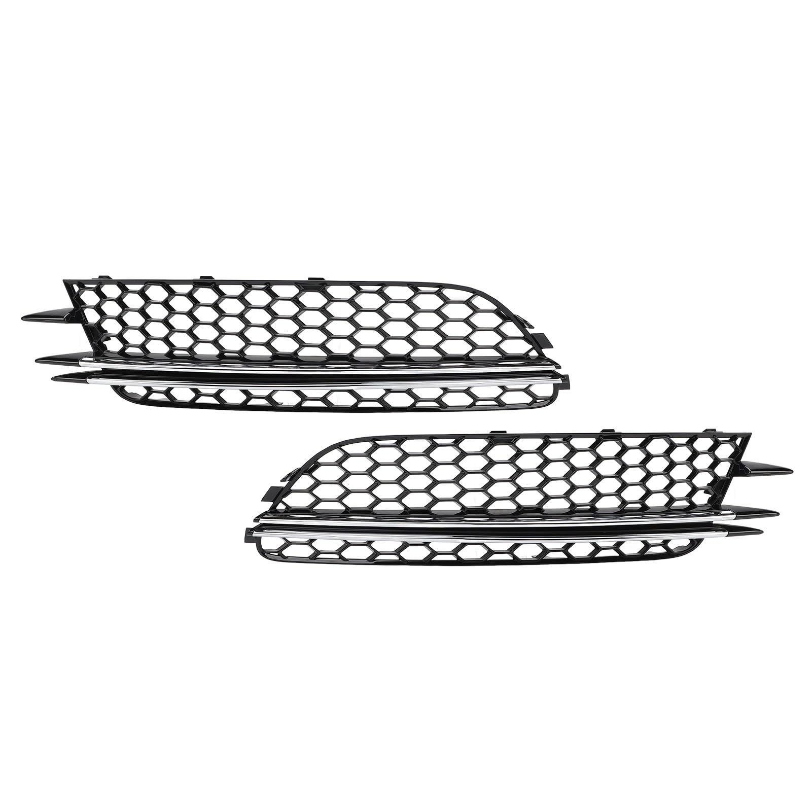 Vordere Stoßstange Untere Nebel -Leuchten -Entlüftungsgrill, Robuster Maschenstil Hochstärker (Chrom) von Lazmin112