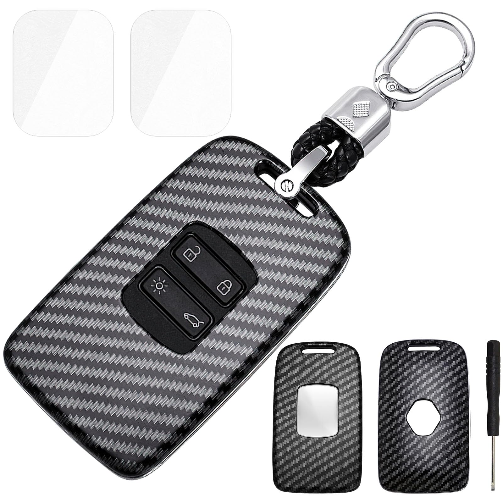 Autoschlüssel Hülle 4 Tasten Kompatibel für Renault Clio Espace 5 Master Bus Talisman Kadjar Captur Schlüsselhülle Carbonfaser Schlüssel Cover Schlüsselschutz Schutzhülle mit Schlüsselanhänger Autoschlüssel Hülle 4 Tasten Kompatibel für Renault Clio Espace 5 Master Bus Talisman Kadjar Captur Schlüsselhülle Carbonfaser Schlüssel Cover Schlüsselschutz Schutzhülle mit Schlüsselanhänger von LbsAMP