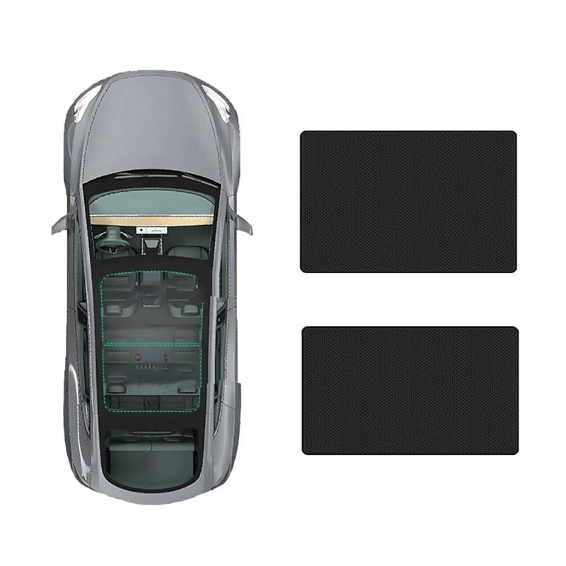 Für Hongqi 2024 EH7,Auto Schiebedach Sonnenschirm,Dachfenster Dach Wärmedämmung Schattierung Innen,Auto Zubehör.,C-Black Regular Style von LccYanAi