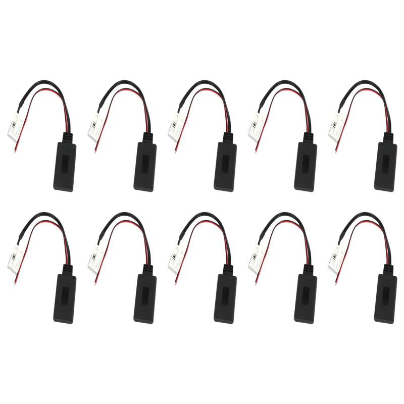 Lckiioy 10X für 207 307 407 für C2 C3 Rd4 Auto 12Pin Bluetooth Modul Drahtlos Radio Stereo Aux-in Aux Kabel Adapter von Lckiioy