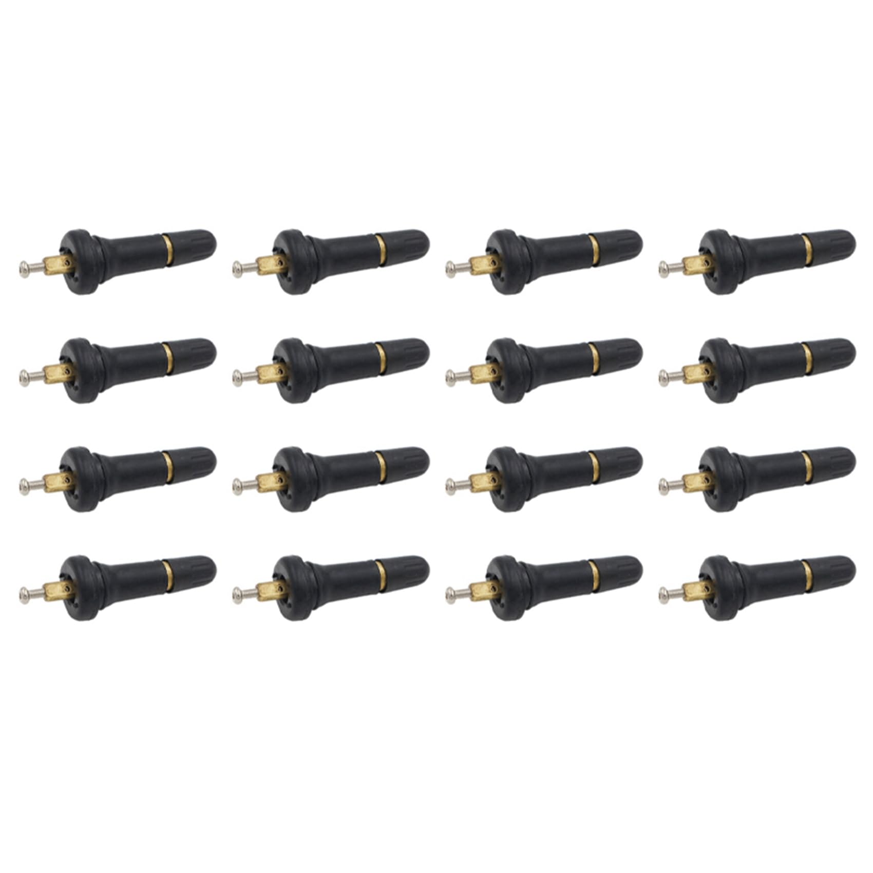 Lckiioy 16 StüCk Gummi Einrast in TPMS Ventil Schaft Service Kit 20008 9L3Z1700A, 15263240 68058766AA 28194SC000 Lckiioy 16 StüCk Gummi Einrast in TPMS Ventil Schaft Service Kit 20008 9L3Z1700A, 15263240 68058766AA 28194SC000 von Lckiioy