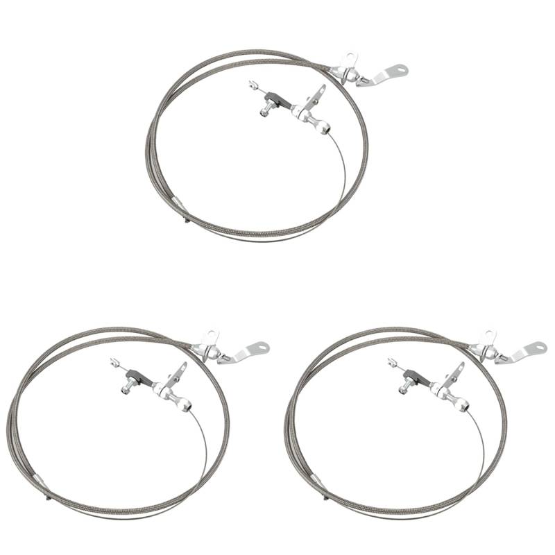 Lckiioy 3X Auto Gas Gaszug Kickdown Kabel ÜBertragung Kickdown Trans C-4 Arretierung für C4 Ranchero von Lckiioy