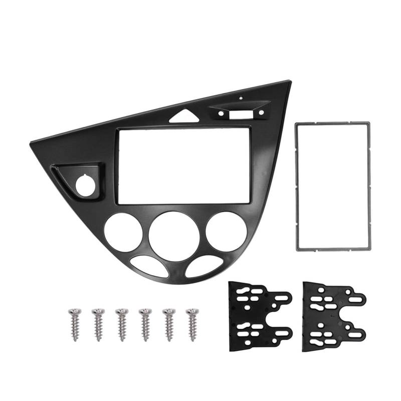 2Din Sound CD DVD Panel Dashboard Dekoration Stecker und Spielersatz für Focus 1998 2006 Hochwertiges ABS -Material präziser Ausstattung für Fahrzeug -Armaturenbrett (Schwarz) von Ldafava