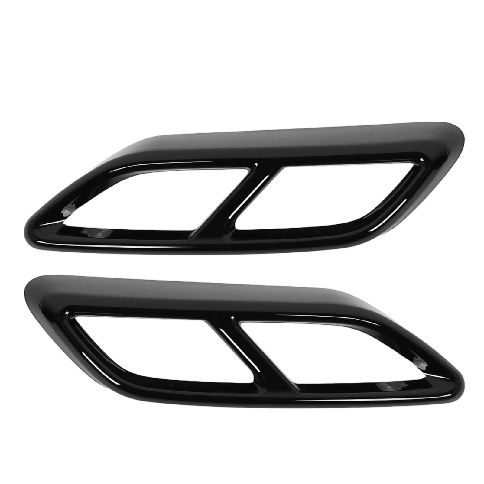 2pcs Abgas -Schalldämpfer Schwanzrohr Dekoration Dekorative Schwanzbehördenrahmen für A3 8y 2021 abwärts (Helles Schwarz) von Ldafava