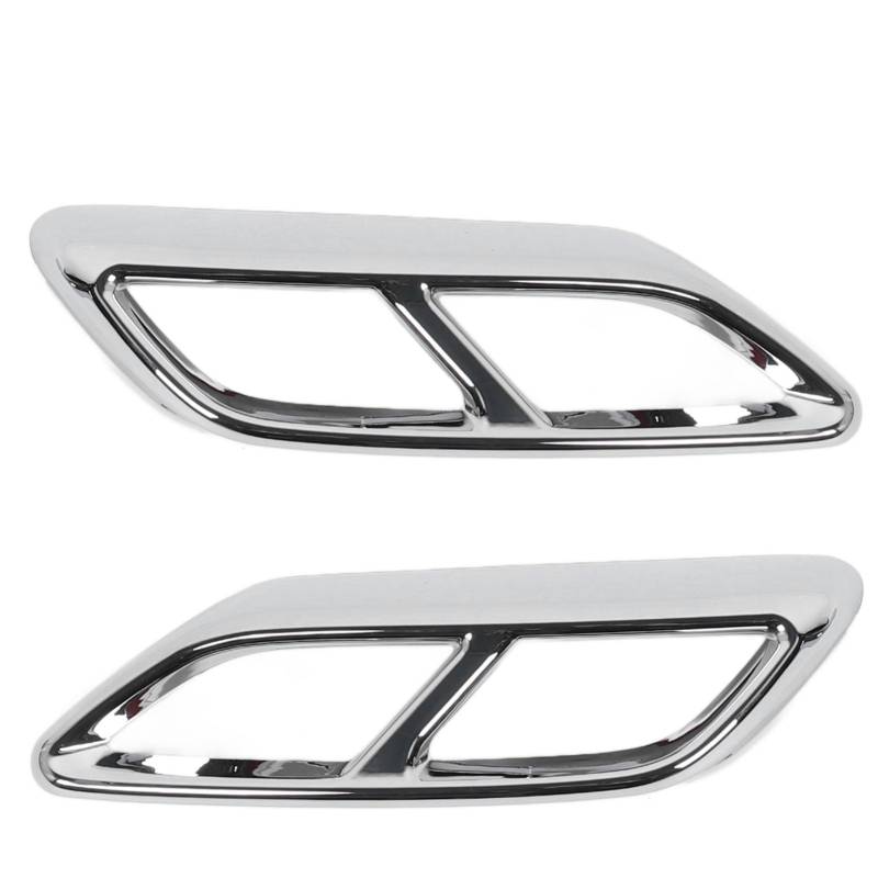 2pcs Abgas -Schalldämpfer Schwanzrohr Dekoration Dekorative Schwanzbehördenrahmen für A3 8y 2021 abwärts (Silber) von Ldafava