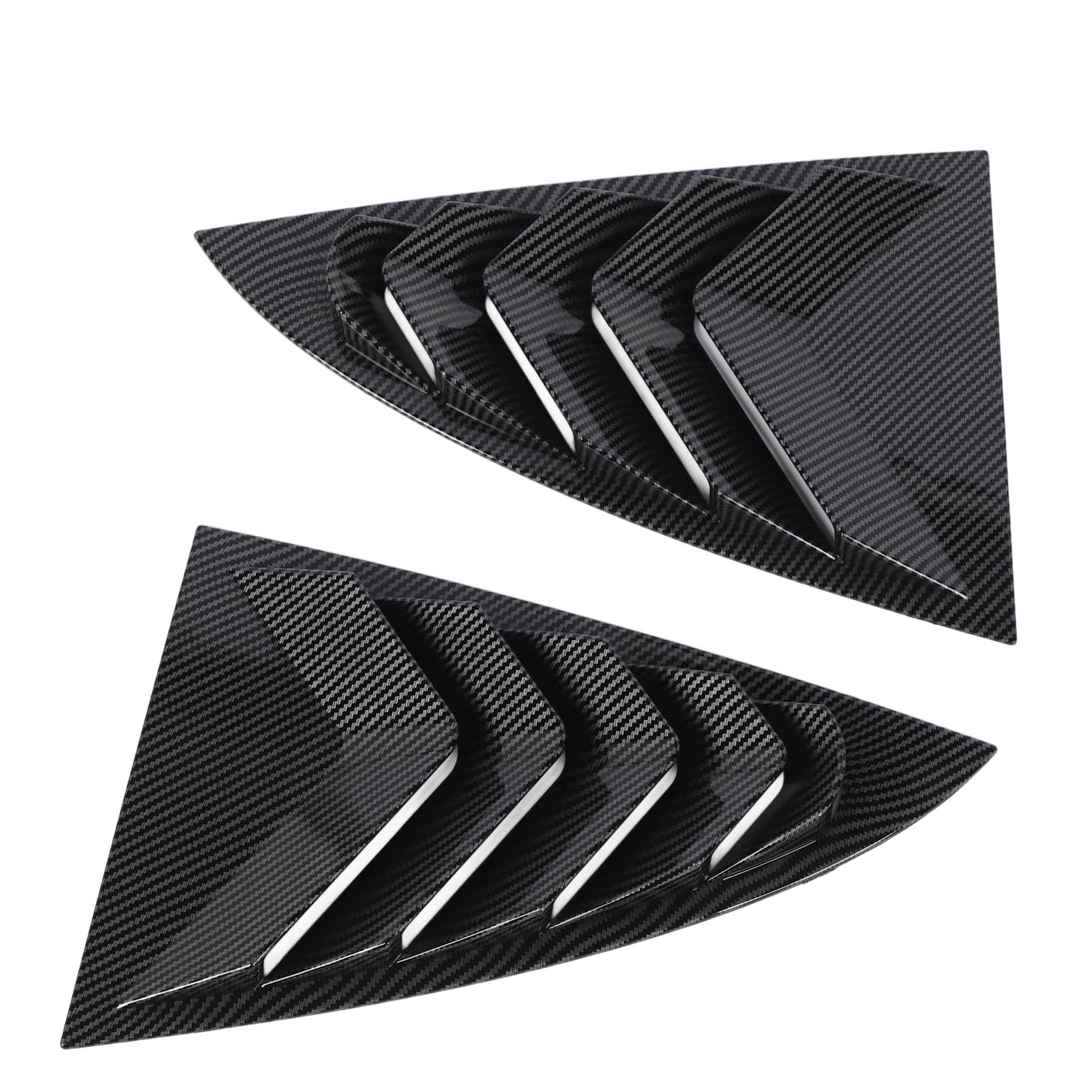 2pcs Car Heckscheibenabschlussverschlussverkleidung Stylish Look Fenster Läden von Entlüftungsverkleidungen für Modell 3 2023 und später (Kohlefaserstil) von Ldafava