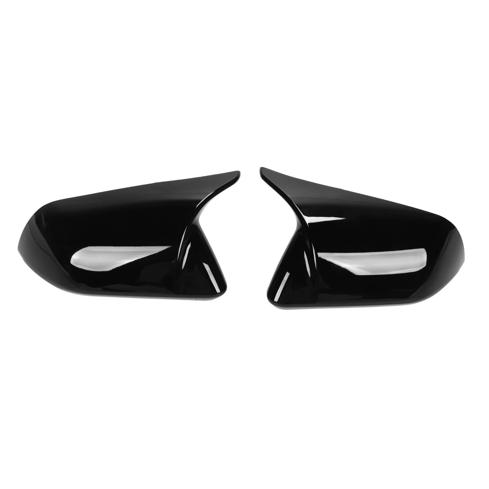 2pcs Türspiegelabdeckungskappe links rechter Hornstil Ersatz für 2015–2022 (Helles Schwarz) von Ldafava