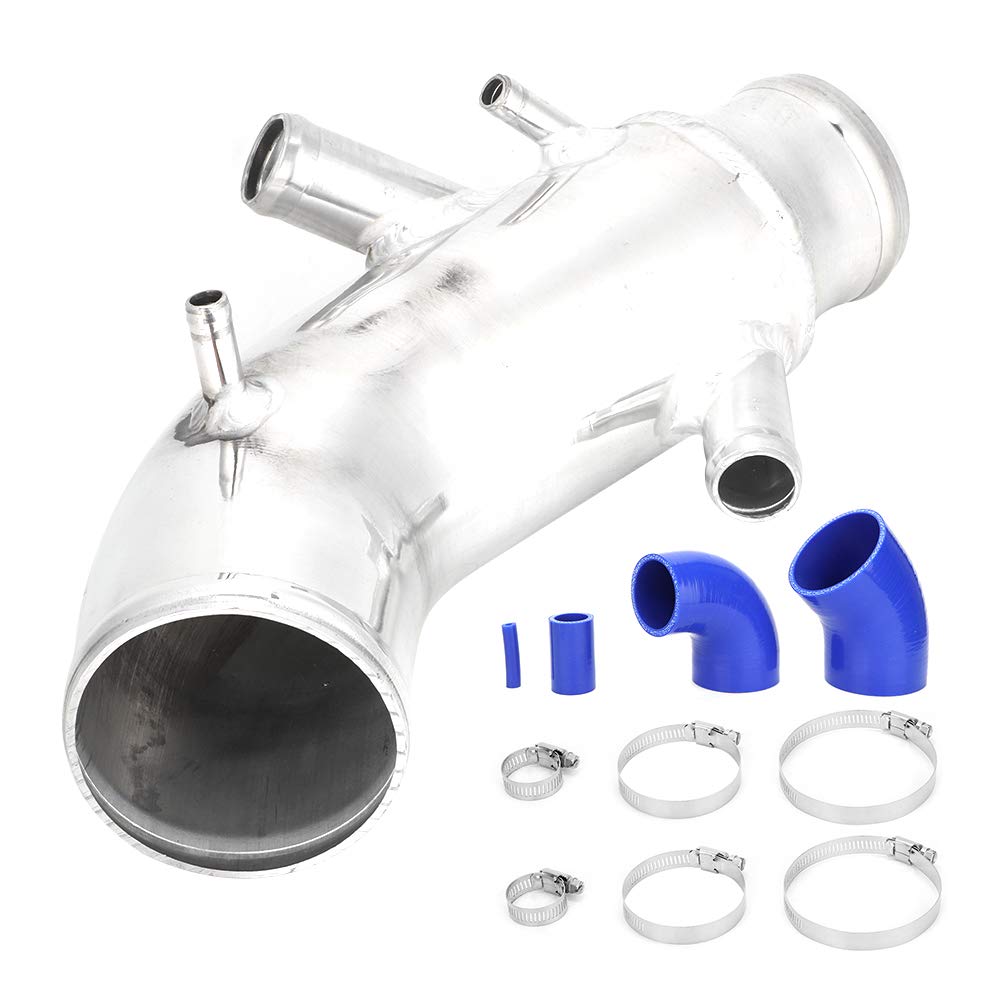 Auto-Luftansaugrohr-Silikonschlauch-Kit Hochleistungs-Aluminiumrohr Blau polierte Oberfläche Direkte Passform TT 1.8T mit 225PS-Motor Enthält 1 Ansaugrohr 4 Silikonschläuche 1 Auto-Luftansaugrohr-Silikonschlauch-Kit Hochleistungs-Aluminiumrohr Blau polierte Oberfläche Direkte Passform TT 1.8T mit 225PS-Motor Enthält 1 Ansaugrohr 4 Silikonschläuche 1 von Ldafava