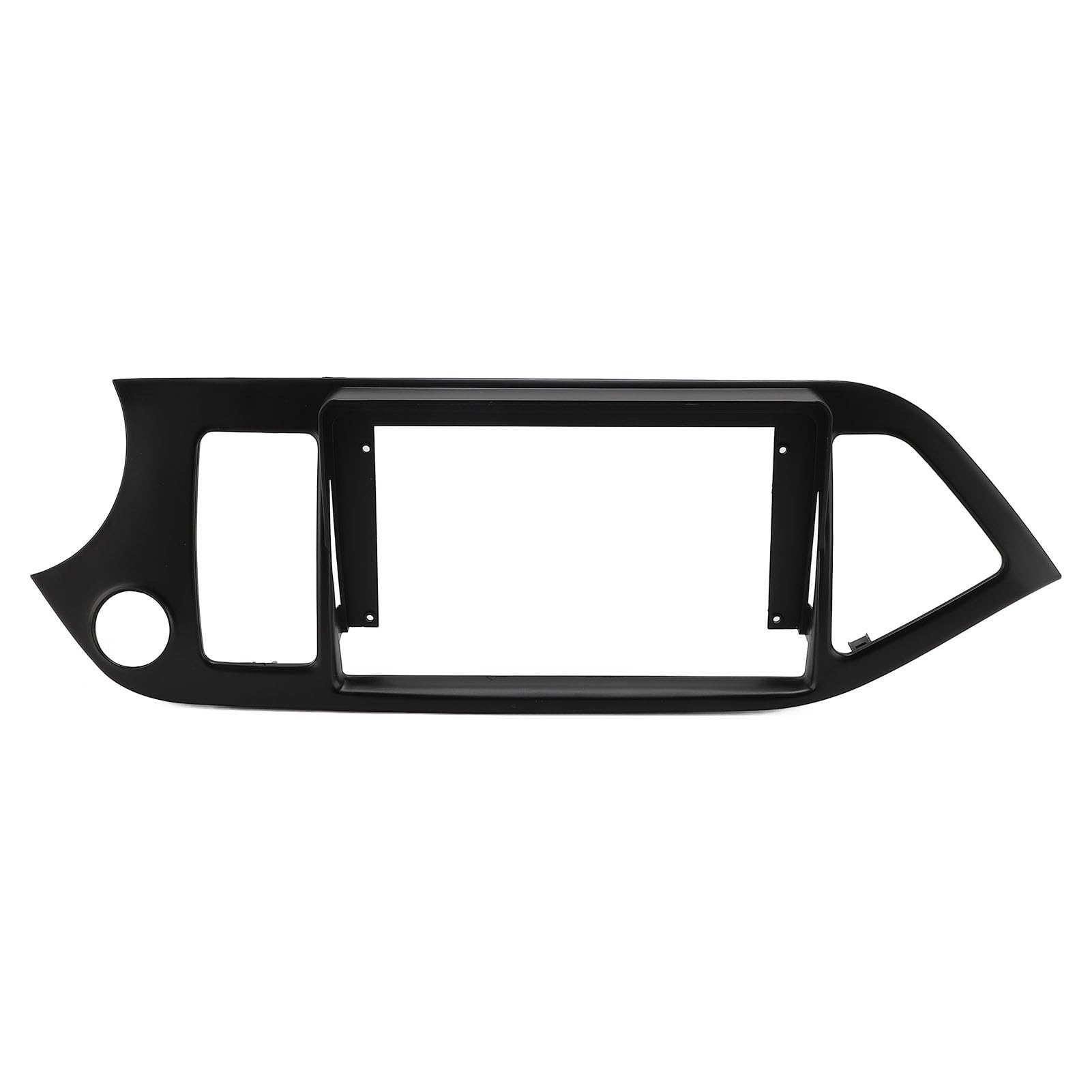 Auto Stereo -Radio -Faszien Schutz präziser Anpassungen Schwarz Navigation Panel Frame Ersatz für Picanto 2011 bis 2017 9 Zoll 2 DIN ABS -Material (Ohne Netzkabel) von Ldafava