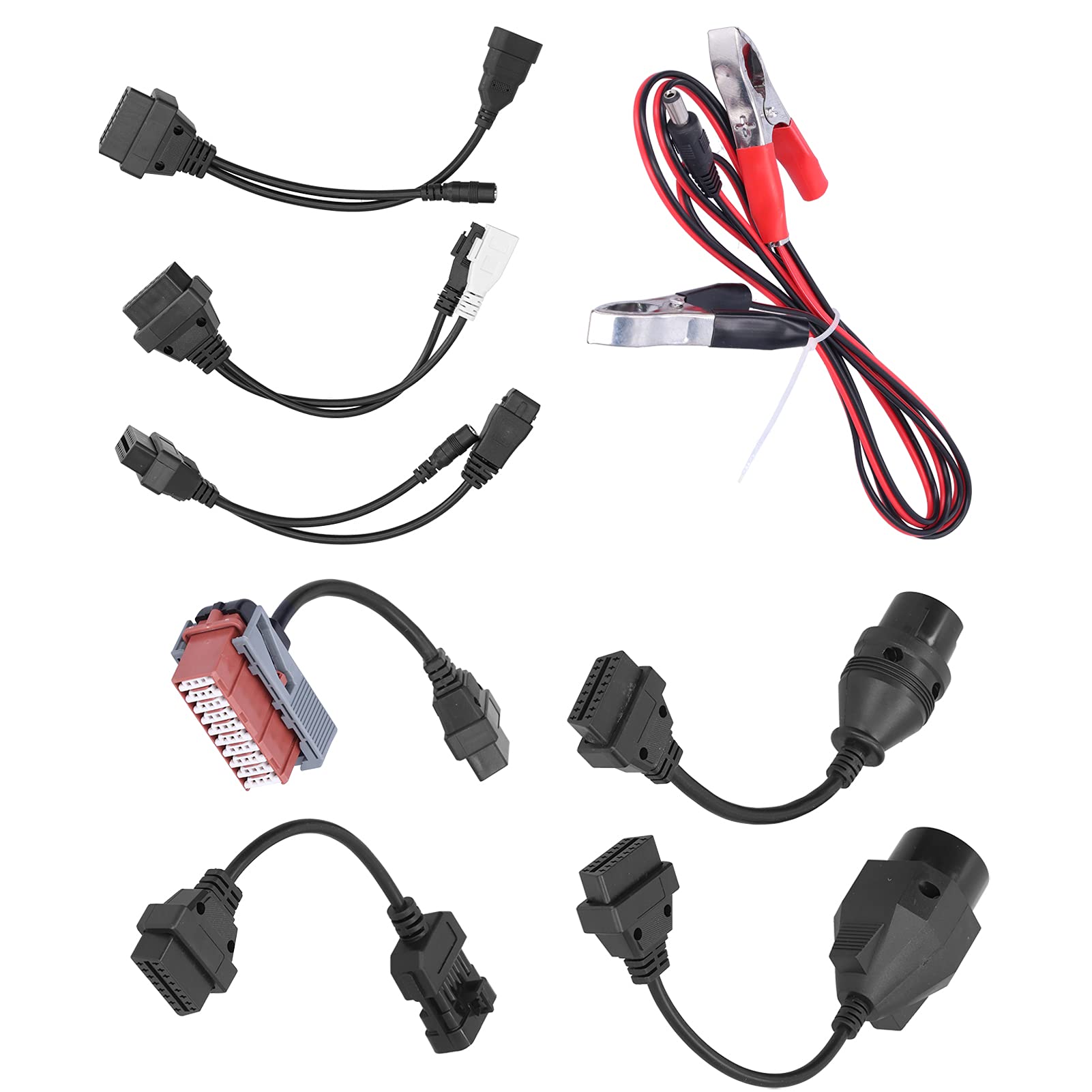 Autokabel OBD-Diagnoseleitung Netzkabelsatz Komplettset 8-teilig Diagnoseadapter Konverter für Autodiagnose-Schnittstellentool Delphi VCI TCS OBD2 PSA Mercedez von Ldafava