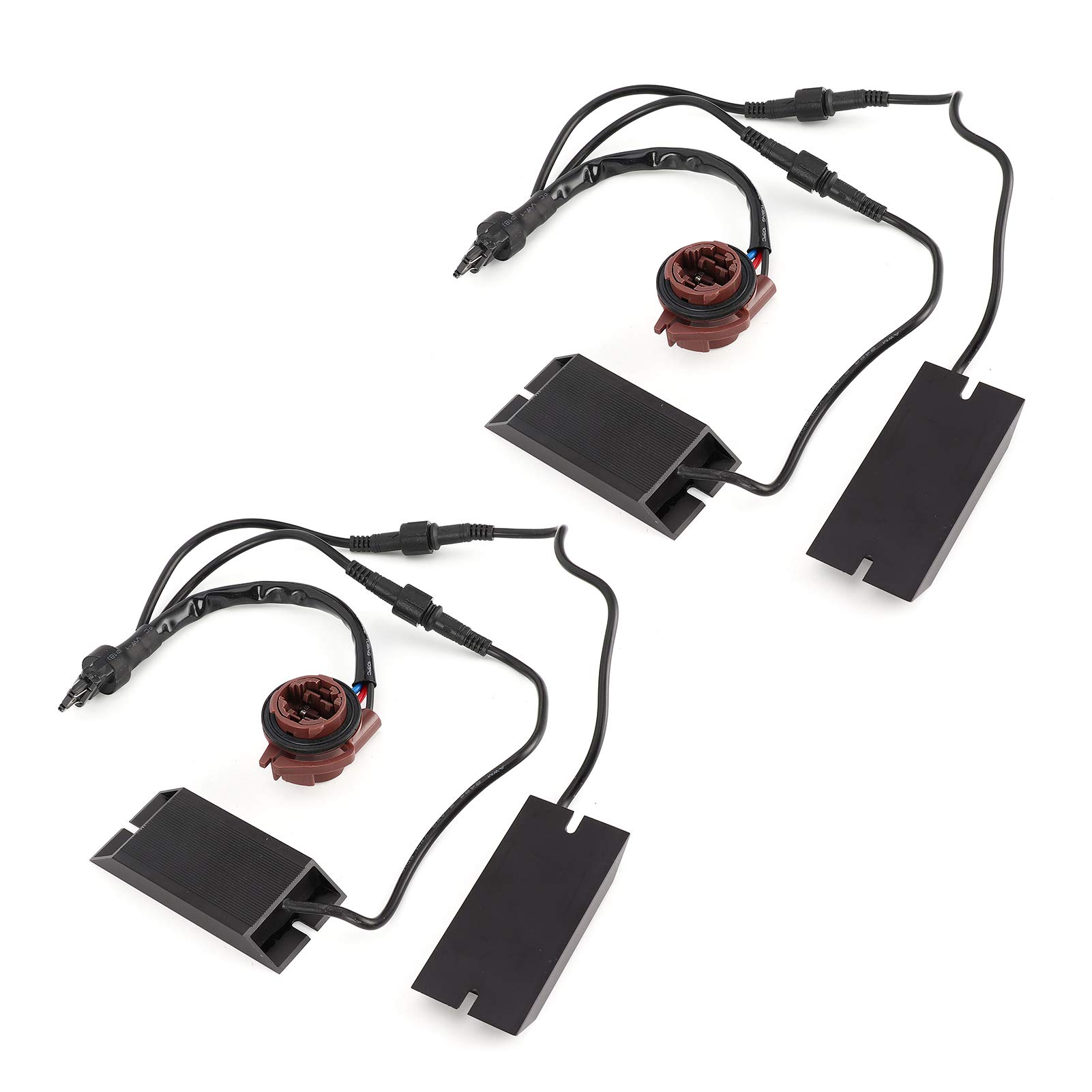 Autolicht Split Doppelwiderstand Decoder Universal High Power Super Decoder für Blinkerbremslichtfehler Strudel Kunststoff 50W 25 W 6 Ohm DC12V Autolicht Split Doppelwiderstand Decoder Universal High Power Super Decoder für Blinkerbremslichtfehler Strudel Kunststoff 50W 25 W 6 Ohm DC12V von Ldafava