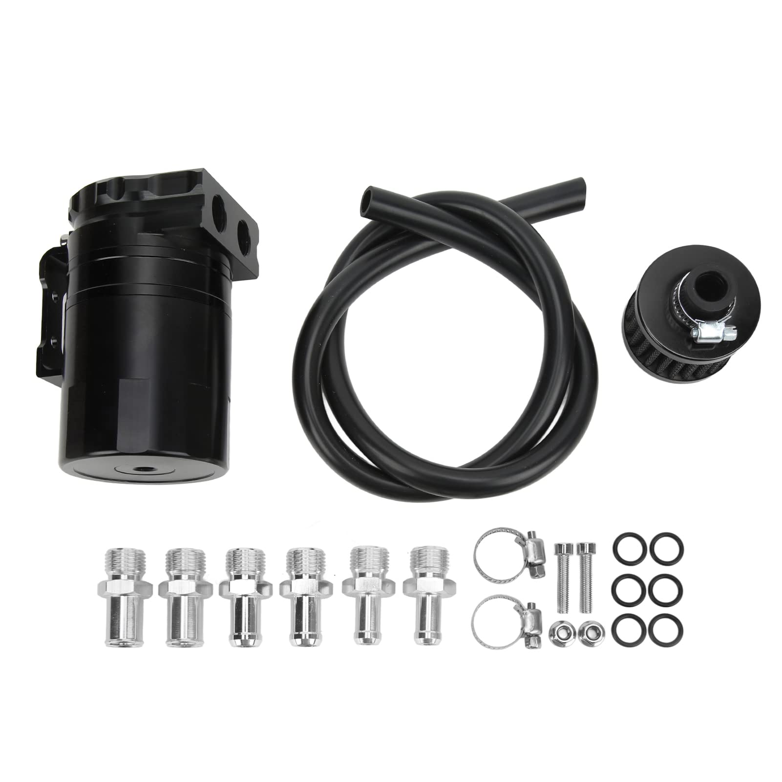 Autoöl -Fang in interne Schalldämpfer Dual -Kammerfilter Hochkompatibilitätsmotor Schutz Universal (Schwarz) von Ldafava