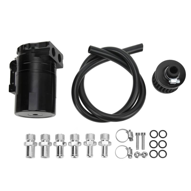 Autoöl -Fang in interne Schalldämpfer Dual -Kammerfilter Hochkompatibilitätsmotor Schutz Universal (Schwarz) von Ldafava