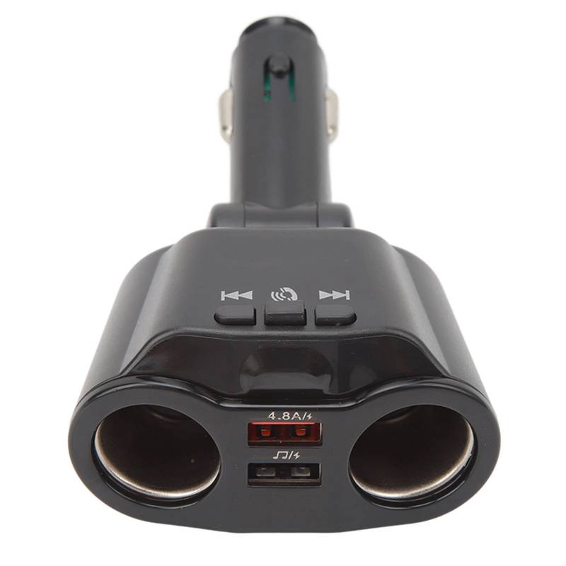 Bluetooth-Zigaretten anzünder Splitter Dual-USB-Ladegerät Freis prec heinrich tung MP3-Player Auto adapter für Auto aufladung und Musik wiedergabe flamm hemmendes ABS-PC-Material von Ldafava
