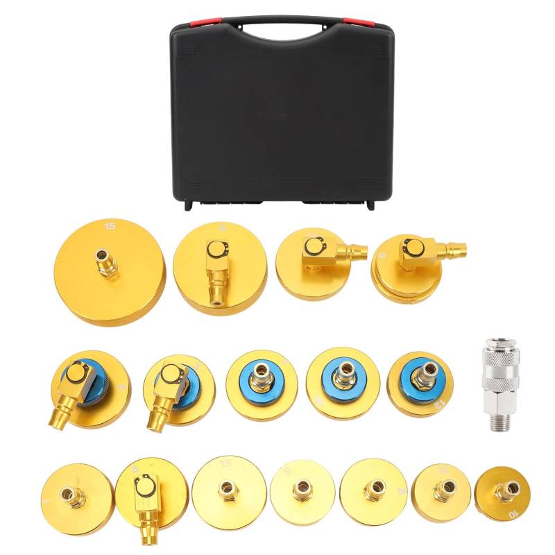 Bremsflüssigkeitsentletzer -Adapter -Kit Aluminium Master -Zylinder -Entlüftungsadapter für die meisten Fahrzeuge Bremsflüssigkeit Blutung oder Nachfüllung 17pcs mit von Ldafava