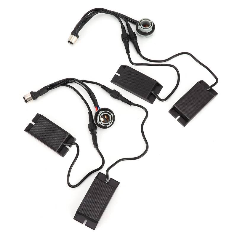 Car LED Light Split Dual Widerstand Decoder abtrennbares Design Super -Leistungswiderstand Decoder für 2 Farb 3 Farblichter Universal Fitment Kunststoffmaterial 50W Leistung 6 Ohm von Ldafava