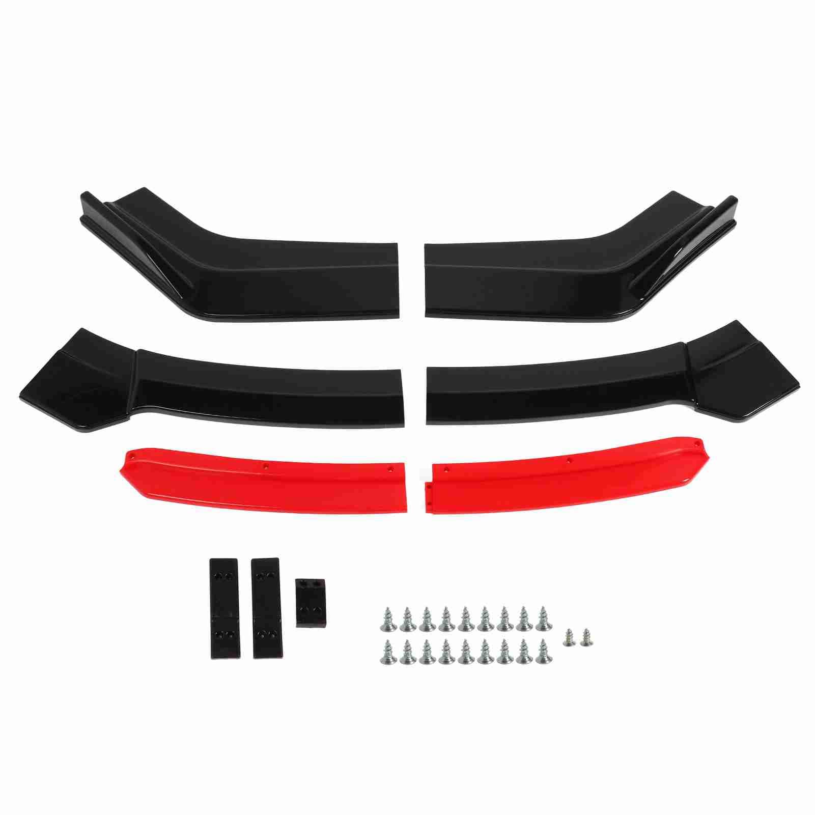 Frontspoilerlippe, glänzend schwarz, ABS, universeller Auto-Stoßstangenlippendiffusor, Splitterspoiler für Accord, 165 cm, 6 Stück Frontspoilerlippe, glänzend schwarz, ABS, universeller Auto-Stoßstangenlippendiffusor, Splitterspoiler für Accord, 165 cm, 6 Stück von Ldafava