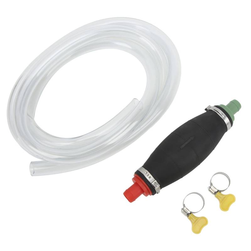 Handschuh Pumpe Handbuch Siphon Ölgasübertragungstransfer mit 2m Schlauch für Autos Motorräder Lastwagen Rasenmäher Generatoren Metallabs Gummi 16mm 0,63 Zoll von Ldafava