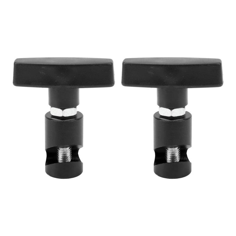 Haubenhöhle -Stütze Klemme Premium Langable Aluminiumlegierung Plastik -Strebehalter -Halterwerkzeug für Autohaube und Kofferraum 2PCs (Schwarz) von Ldafava