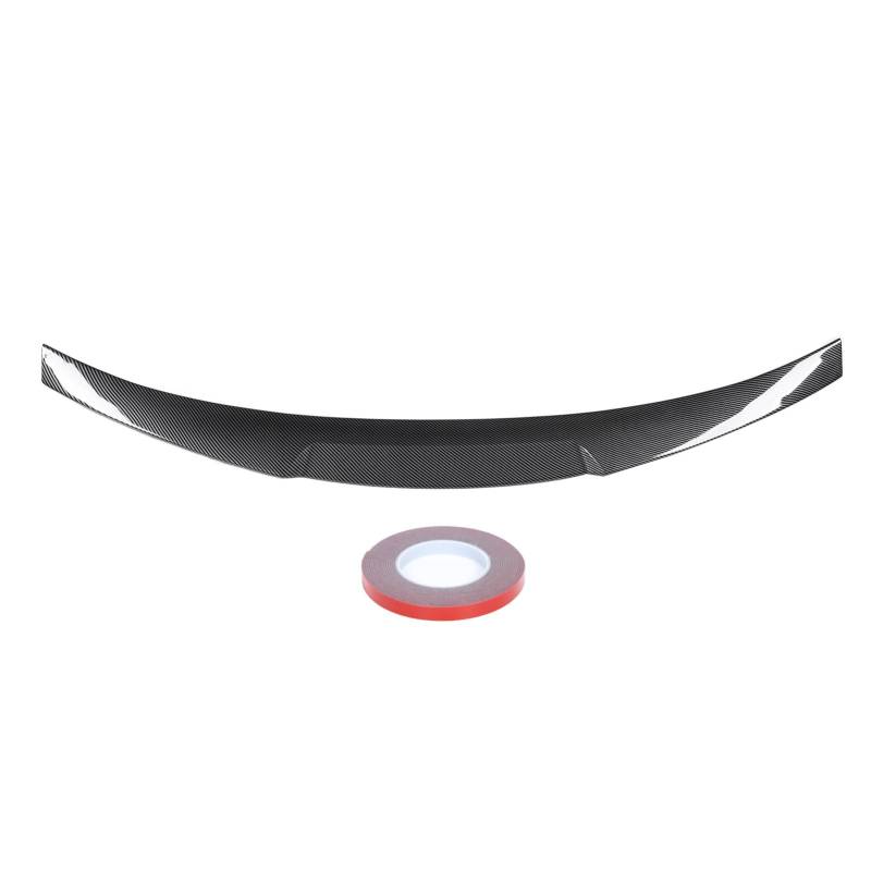 Heck -Trunk -Spoilerflügel Hochglanz Schwarzer Kohlefaserstil Verbesserte Aerodynamik Sporty Look Tail Trunk Decker Spoiler -Cover für E92 3 Serie M3 Coupé 2007 2013 ABS -Material von Ldafava