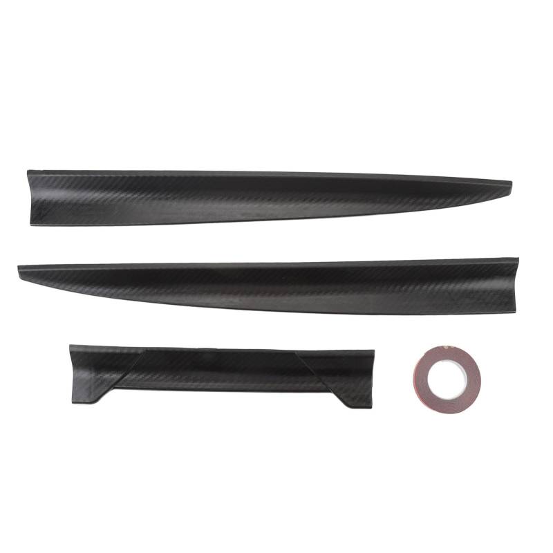 Heckspoiler -Flügel -Kohlefaserstil Verbesserter Luftstrom verbesserte Geschwindigkeit Niedrig Kraftstoffverbrauch für Accord Glossy Carbon Faserstil Gummi 134,5 cm 3 Teile (B Typ) von Ldafava