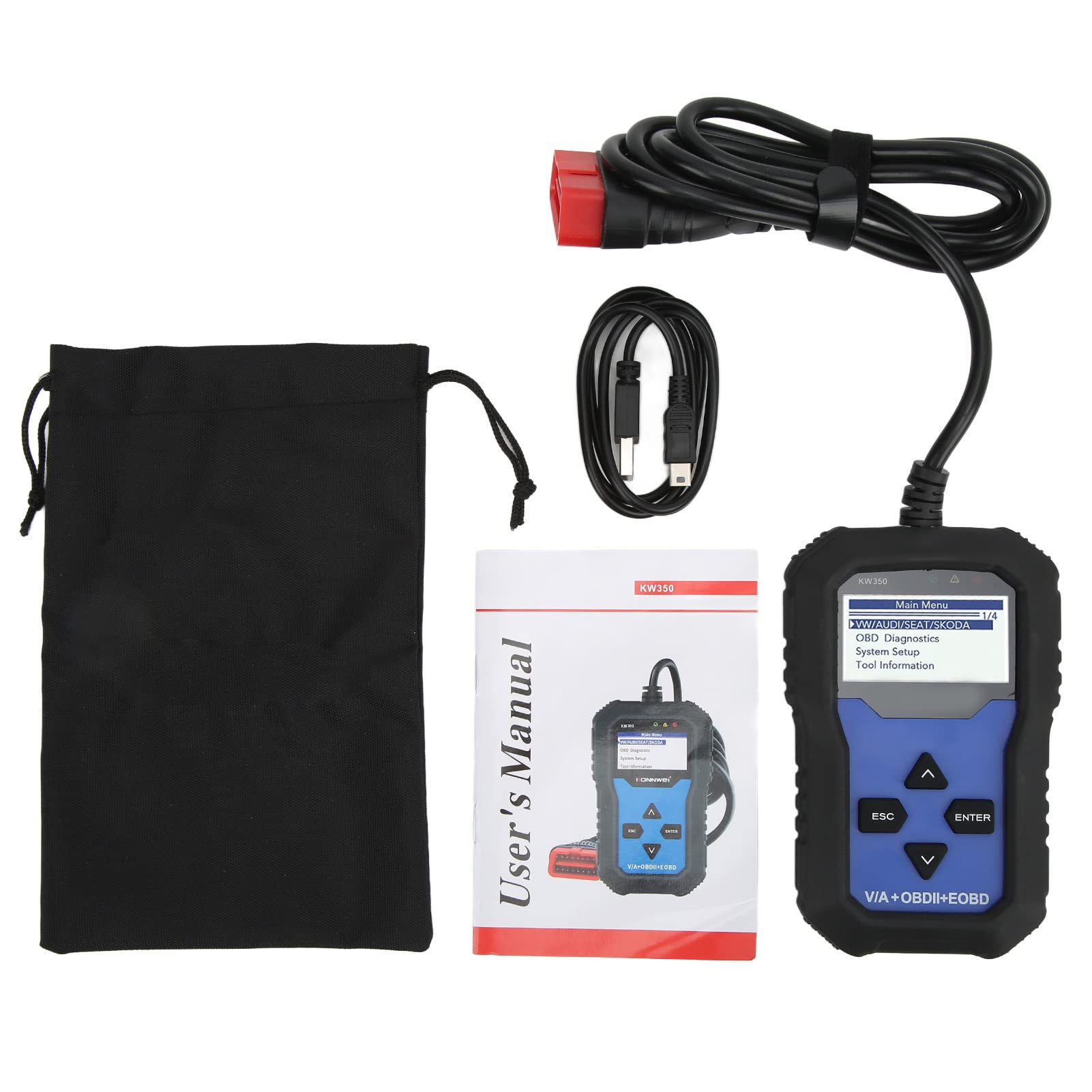 KW350 OBD2 CAR Diagnostic Tool Handheld mit Hintergrundbeleuchtung Ersatz für Sitz Ibize Altea KW350 OBD2 CAR Diagnostic Tool Handheld mit Hintergrundbeleuchtung Ersatz für Sitz Ibize Altea von Ldafava