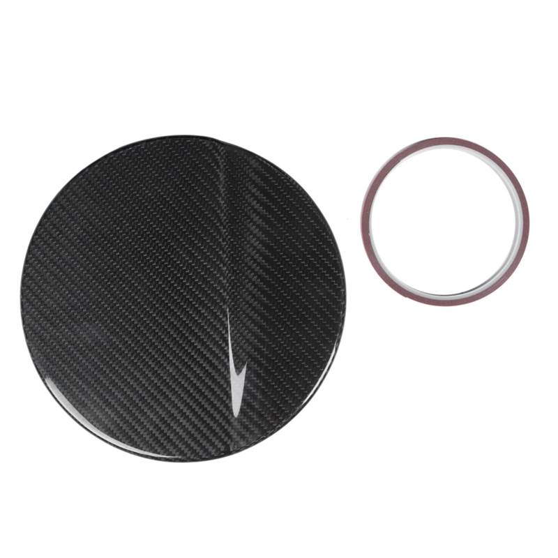 Kohlefaser -Brennstoff -Türabdeckungskappe Premium Glossy Luxury Car Accessoire für 2014 2019 Modelle Trockener Kohlenstoffmaterial Selbstklebbares Design UV Protected Weatherfof von Ldafava