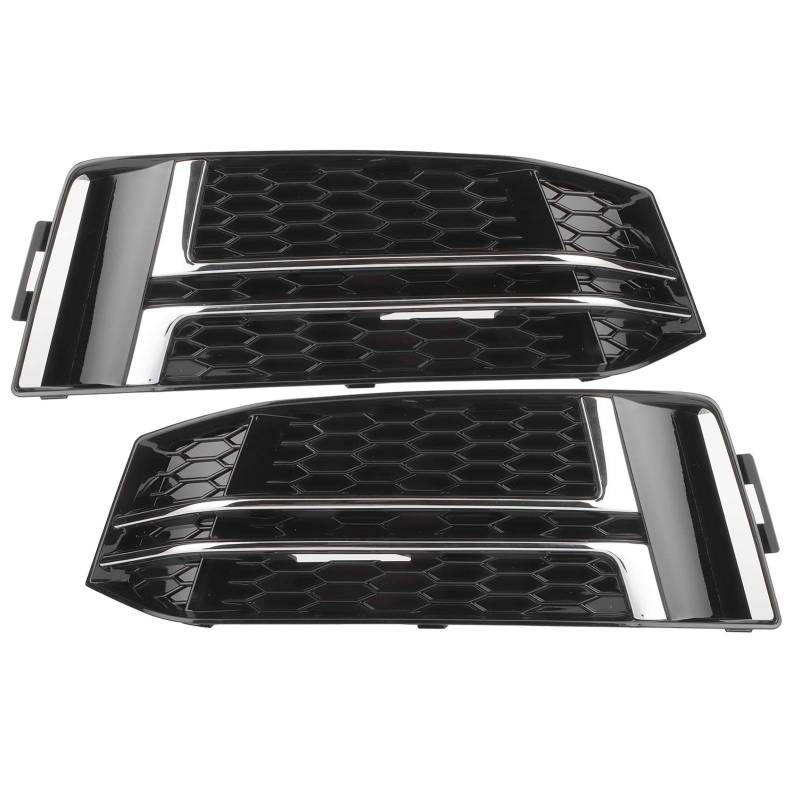 Kühlergrill für die vordere Stoßstange, unten, schwarz, 8W0807681F, 8W0807682F, Ersatzsatz, direkt passend für S4 B9 2016, 2017, 2018. Aus strapazierfähigem ABS-Material, von Ldafava