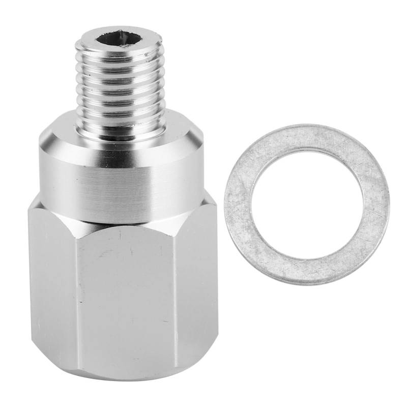 Kühlmitteltemperatursensor-Adapter, hochwertiger Aluminium-Stecker M12 1 5 auf Buchse 3 8 Zoll 18 NPT-Adapter für Motoren der LS-Serie, Ersatzteil von Ldafava