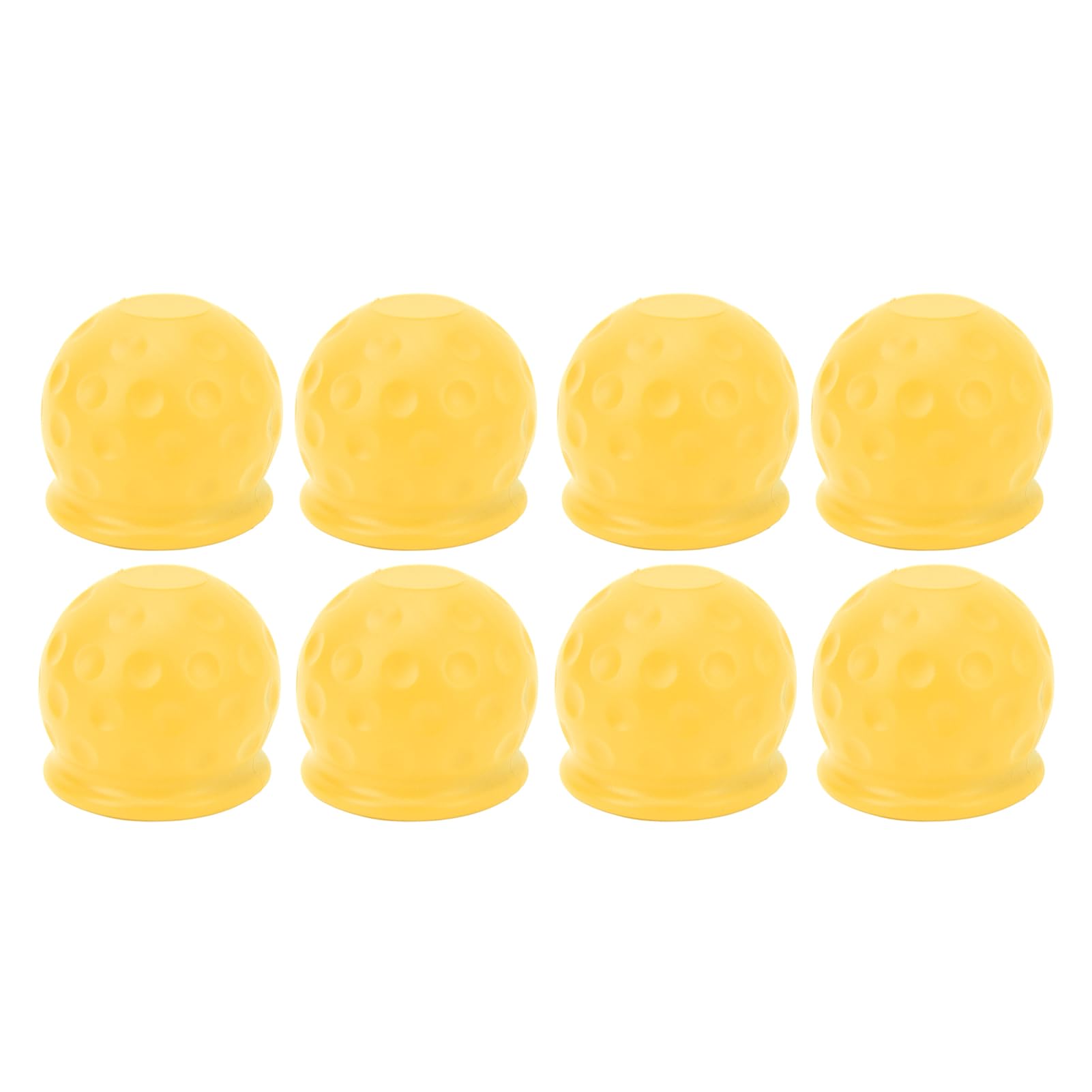 LKW -Schleppkugel Abdeckung 50 mm starker Schutz weiche robuste Anhängerkupplung Kugelabdeckung für Wohnmobil Caravan Boat Anhänger Schleppstange Abdeckung PVC Ball Cover 8pcs (Gelb) von Ldafava