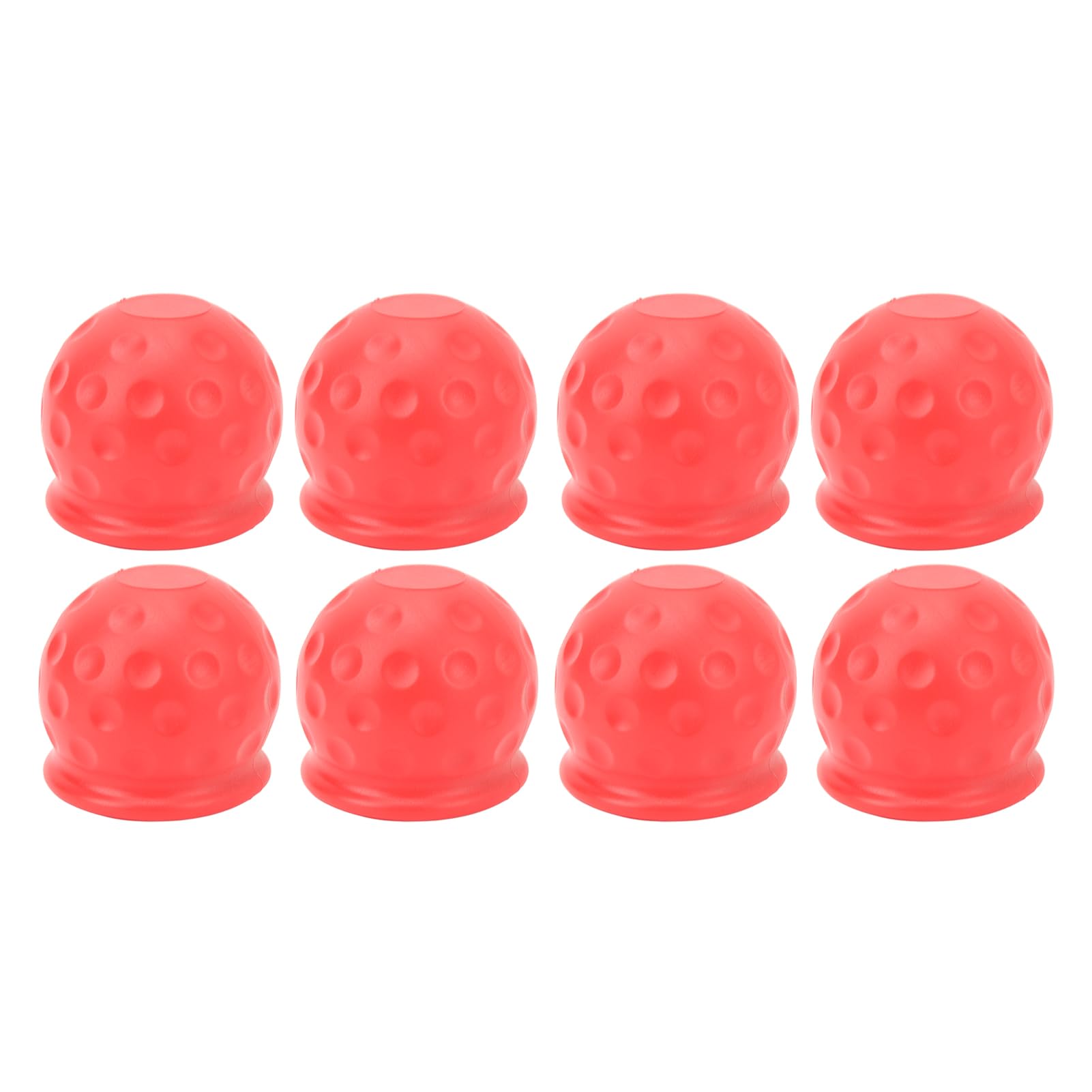 LKW -Schleppkugel Abdeckung 50 mm starker Schutz weiche robuste Anhängerkupplung Kugelabdeckung für Wohnmobil Caravan Boat Anhänger Schleppstange Abdeckung PVC Ball Cover 8pcs (Rot) von Ldafava