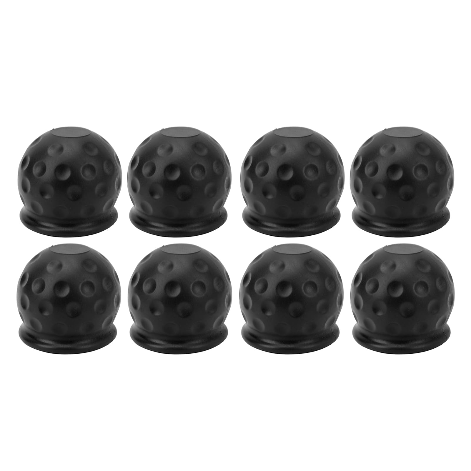 LKW -Schleppkugel Abdeckung 50 mm starker Schutz weiche robuste Anhängerkupplung Kugelabdeckung für Wohnmobil Caravan Boat Anhänger Schleppstange Abdeckung PVC Ball Cover 8pcs (Schwarz) von Ldafava