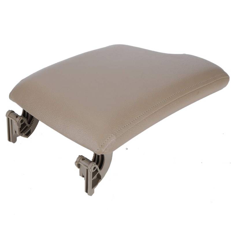 Ldafava Armlehre Mittelkasten vordere Konsolendeckel Abdeckung Glatte Oberfläche Softes Touch hochwertiger Mikrofaser -Leder -ABS -Kunststoff für E90 E92 3 Serie 2005 2012 Schwarzer grau (Beige) von Ldafava