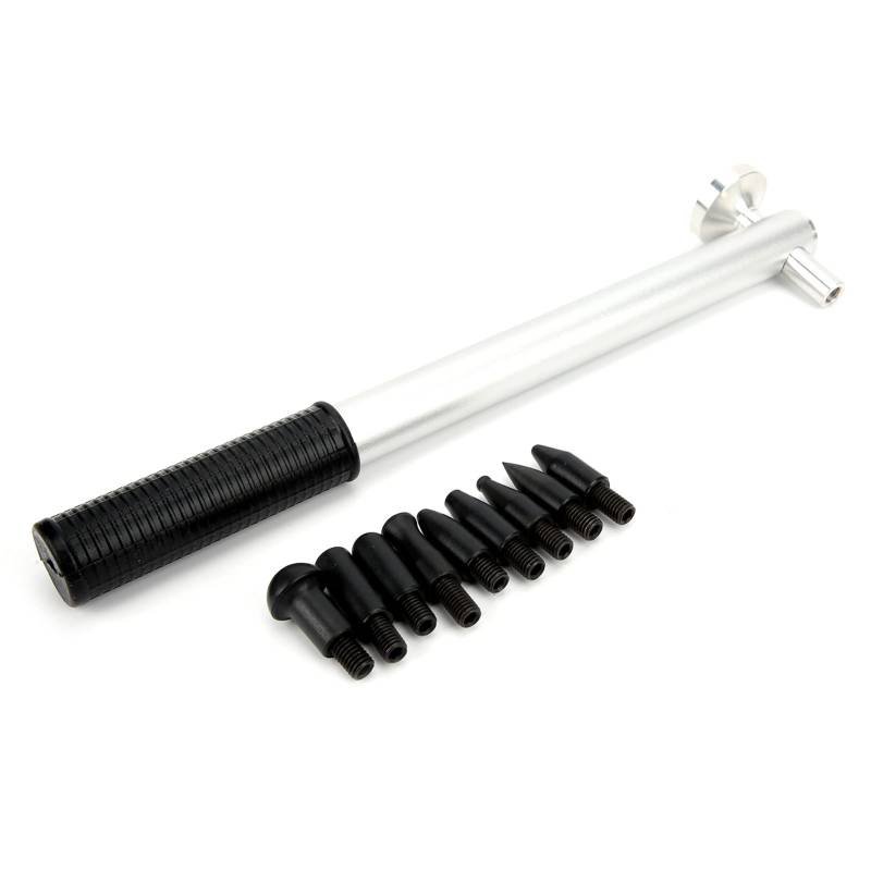 Ldafava Auto -Lackierung ohne Dent Reparatur Hammerabflachung Entfernungstool mit 9 TAP -Köpfen Auto Wartung Professioneller Aluminiumlegierung Kunststoff für die Reparatur von Karosserie von Ldafava
