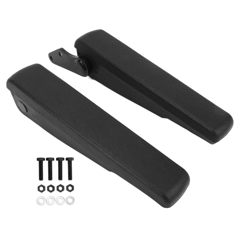 Ldafava Autositz einstellbare Armlehre schwere Bequeme Faltbare Handruhe mit einstellbarem Winkel 0 bis 120 ° Reichweite für RV Van Truck Boat Schwarzes 325 -mm -Paar von Ldafava