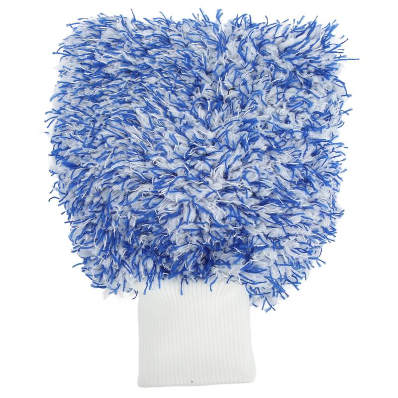 Ldafava Autowaschhandschuh kratzfestes Mikrofaser doppelseitig Reinigungsstoff Weich universelles Dauerliebhaber Dauerhafter elastischer Manschette Überlegene Absorption für (Blau) von Ldafava