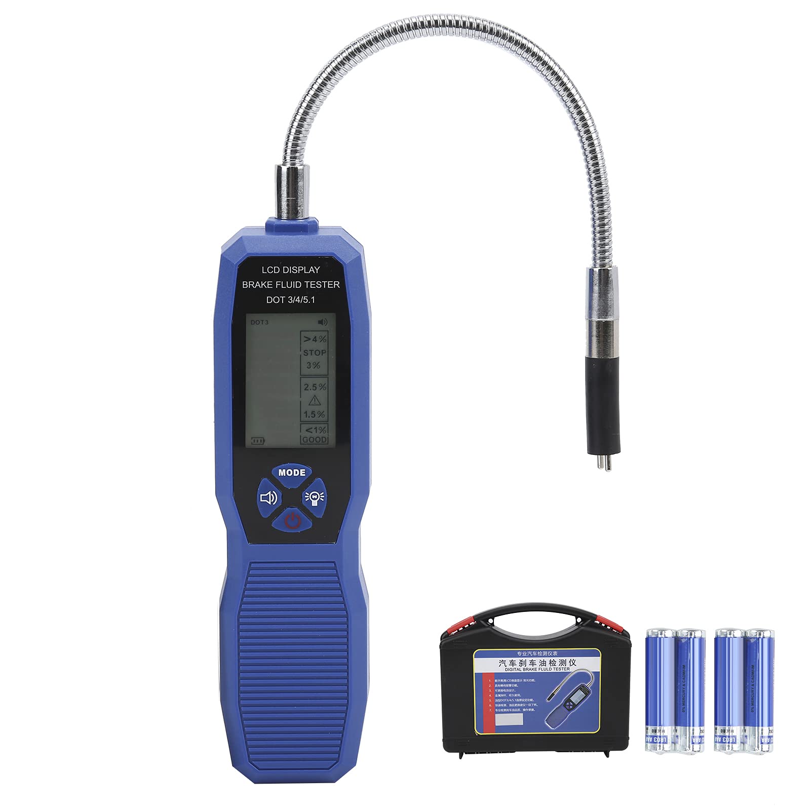Ldafava Bremsflüssigkeitstester hohe Genauigkeitstest -Tool LCD -Anzeige für DOT3/DOT4/DOT5.1 Bremsflüssigkeitswassergehalt Detektion Ldafava Bremsflüssigkeitstester hohe Genauigkeitstest -Tool LCD -Anzeige für DOT3/DOT4/DOT5.1 Bremsflüssigkeitswassergehalt Detektion von Ldafava