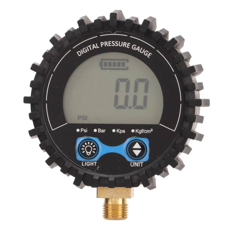 Ldafava Digitale Reifendruckmesser hohe Genauigkeit LCD Display Vier Einheiten Cabrio 3 200psi Rad Reifenluftflatorüberwachungstester M11x1 -Faden Blaues Hintergrundlicht für Cars Trucks von Ldafava