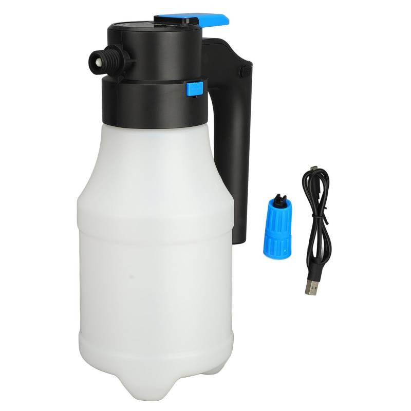 Ldafava Elektroauto Waschschaum Bewässerung kann automatisch Spray Handheld Hochdruckpumpe Sprühgerät für Autowäsche Gartenwässerung Streukling PP Material 1,5 l Kapazität Kabelloses von Ldafava