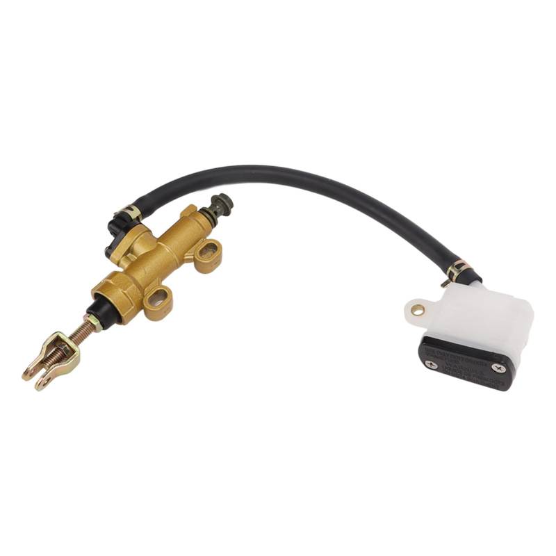 Ldafava Heckbremse Master -Zylinder -Kit Universal Hydraulikbaugruppe mit Reservoir für Motorräder Schmutzbikes ATVs aus Metallkautschuk Bauchmuskeln (Quadrat) von Ldafava