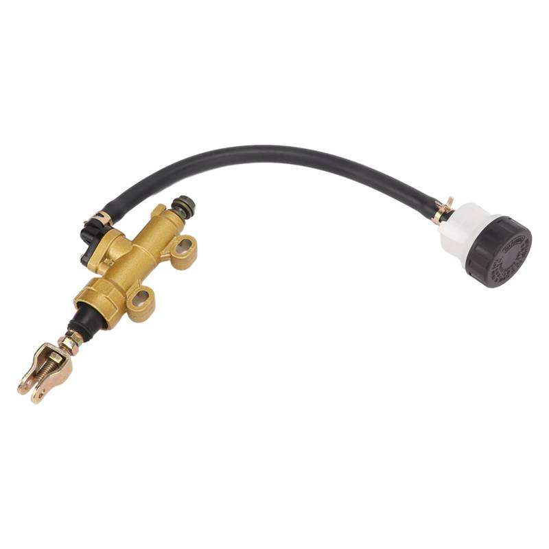 Ldafava Heckbremse Master -Zylinder -Kit Universal Hydraulikbaugruppe mit Reservoir für Motorräder Schmutzbikes ATVs aus Metallkautschuk Bauchmuskeln (Runder Ölbecher) von Ldafava