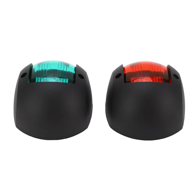 Ldafava LED Navigation Signal Licht wetterfestes ABS -Plastikboot Seitenlicht für Yacht Fishing Boat 2PCS Schwarzes Gehäuse grünes rotes Objektiv 12V 24 V von Ldafava