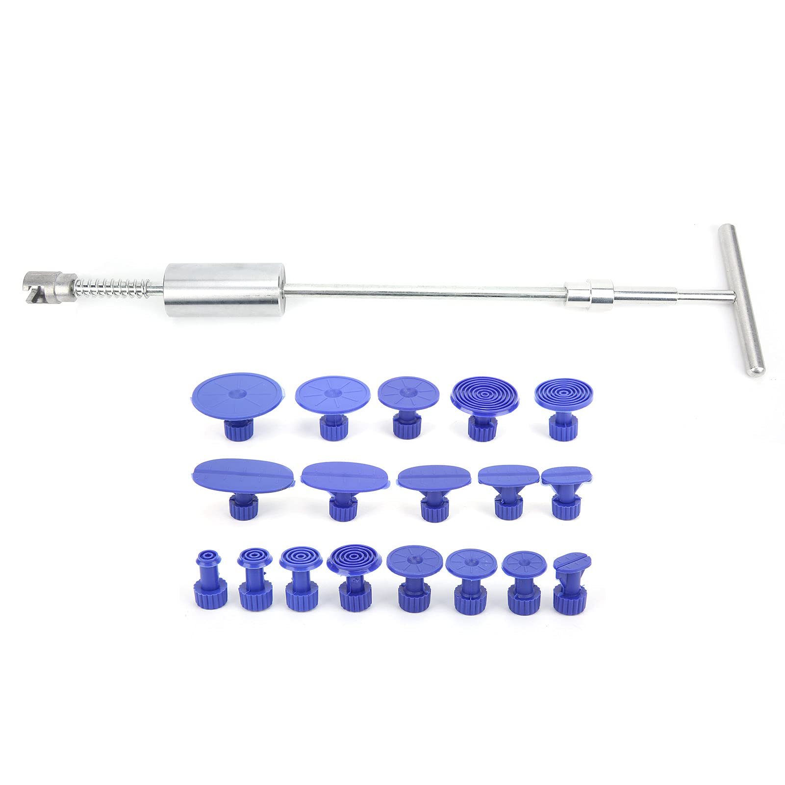 Ldafava Lackless Dent Puller Kit Universal Auto Body Schaden Reparaturhandwerkzeug mit 18 Saugnäpfeln Ergonomischer Griff hochwertiger Metall und Kunststoff für die Reparatur von Auto von Ldafava