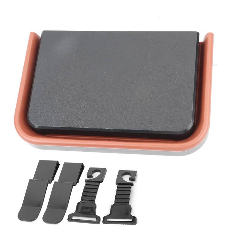 Ldafava Multifunktionsauto -Aufbewahrungsbox Klappernautomato Hanging Abfall Mülleimer Dose Buphalter für Autos Innenorganisator Schwarzer Beige 24.7 x 8,5 x 16 cm (Schwarz) von Ldafava