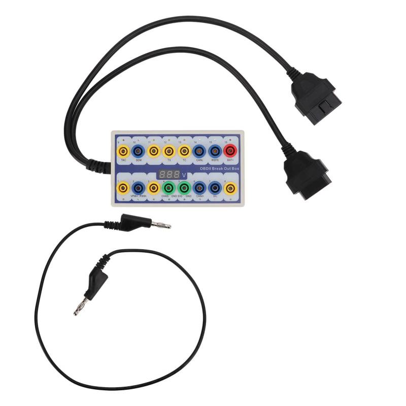 Ldafava OBDII Breakout Box OBD2 Protokolldetektor Universal Car Diagnostic Tool mit Fehlererkennungssignalübertragung Schnellschalter Langfristig Durabilität ABS GUMME Material von Ldafava