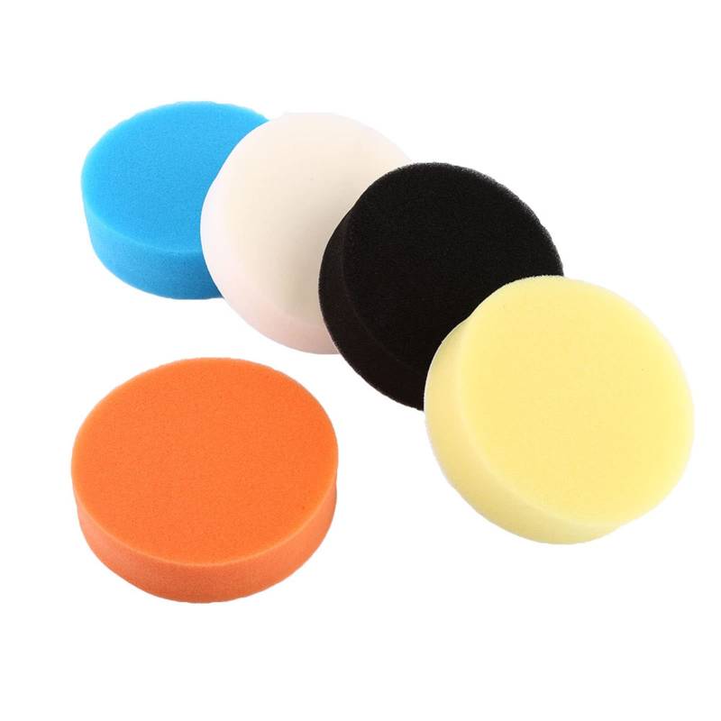 Ldafava Polieren von Polierpads Kit Professionelle Autos Polierpolster Wachsen Buffing Pads für Autodetails und Möbelpflege Schwarz weiß blau gelb Orange 3 4 5 6 7 Zoll (6 Zoll) von Ldafava