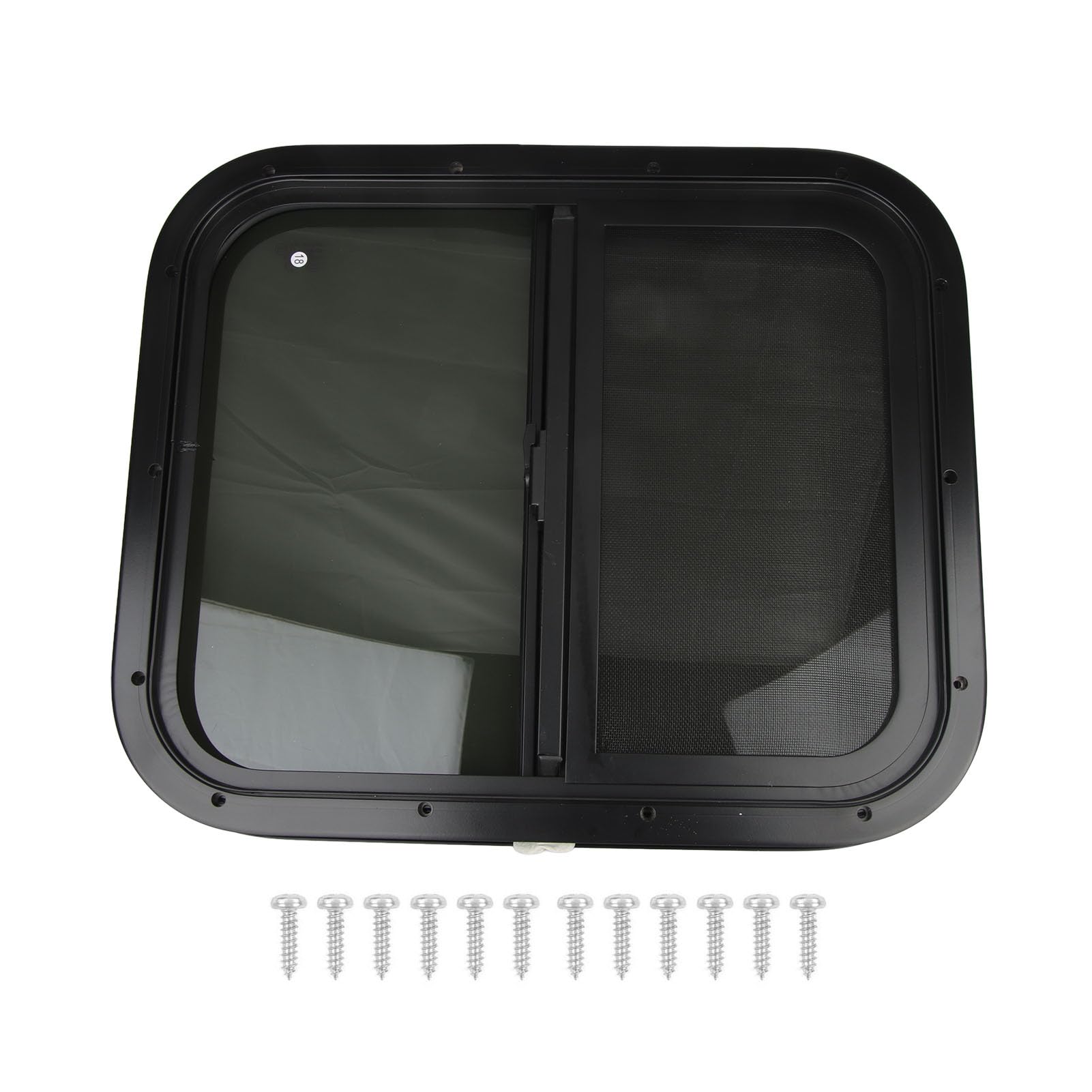 Ldafava RV Push Pull Fenster Starkes Aluminiumlegierrahmen wasserdichtes versiegeltes glattes Design für (Für 26-31 mm/1-1,2 Zoll Wandstärke) von Ldafava