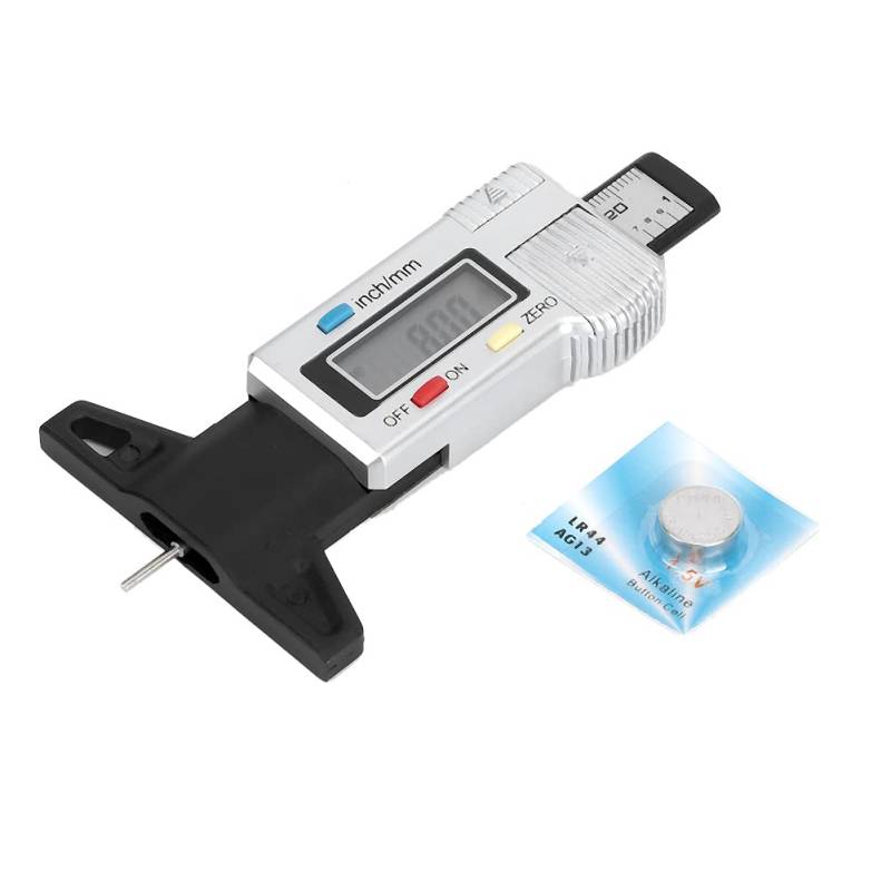 Ldafava Radwadenstiefe 0 bis 25,4 mm 1 Zoll Auto Reifengewinde Tiefe Meter für mehrfache Legierungslegierung weiß Blau Schwarz optional (Weiß) von Ldafava