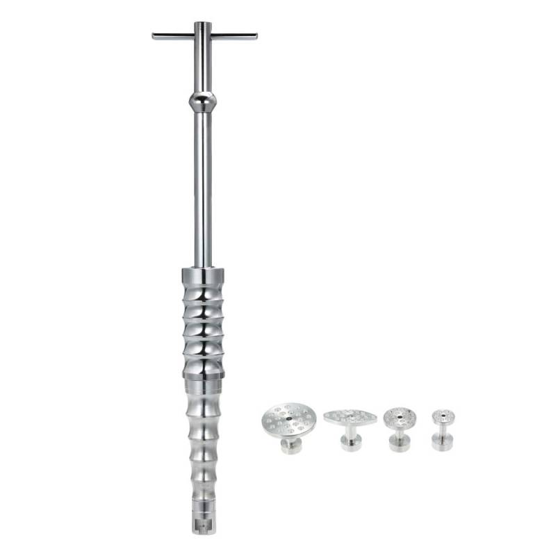 Ldafava Schleimhammer T -Stange Puller Tool Car Dent Remover Reparaturabzieher mit 4pcs Aluminiumlaschen für Automobilkühlschrank Motorrad Waschmaschine Edelstahl Silber 48 cm von Ldafava